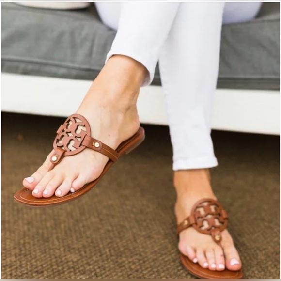 Tory Burch Leather Miller Sandals - Picture 11 of 12